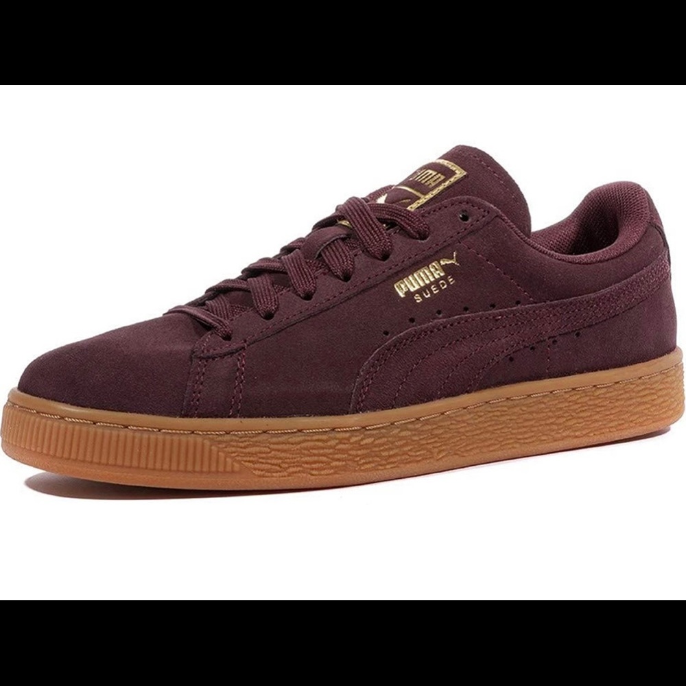 Puma Womens Suede Classic 364225 03 Maroon Running Shoes Sneakers Size 10.